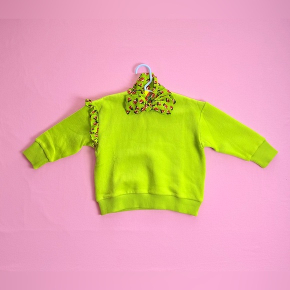 NWT Korean Clothing Brand I Love J Toddler Fleece Sweatshirt Size 4T - Picture 1 of 9